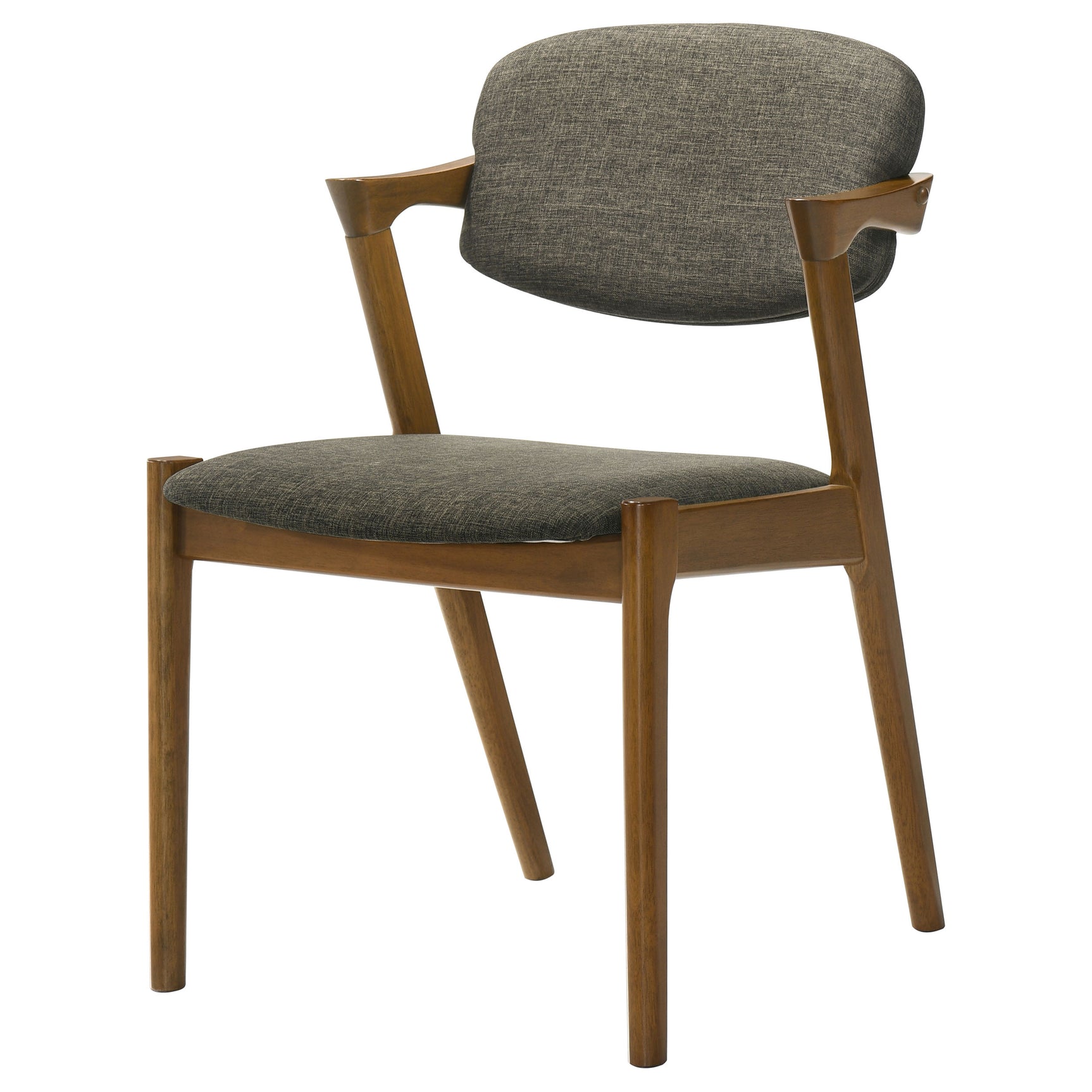 Malone Padded Wood Dining Arm Chair Dark Walnut (Set of 2) - Tampa Furniture Outlet