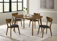 Tampa Furniture Outlet - Coaster - Jedda 5-piece Oval Dining Table Set Dark Walnut - 105361-S5