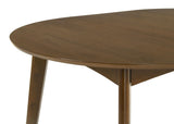 Jedda 5-piece Oval Dining Table Set Dark Walnut - Tampa Furniture Outlet