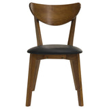 Jedda 5-piece Oval Dining Table Set Dark Walnut - Tampa Furniture Outlet