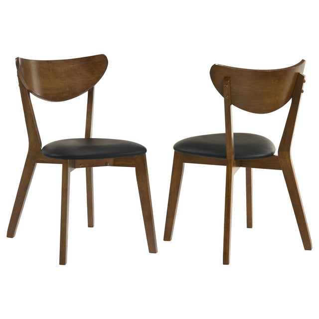 Tampa Furniture Outlet - Coaster - Jedda Wood Dining Side Chair Dark Walnut (Set of 2) - 105362