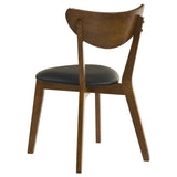 Jedda Wood Dining Side Chair Dark Walnut (Set of 2) - Tampa Furniture Outlet