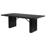 Catherine Rectangular 84-inch Wood Dining Table Black - Tampa Furniture Outlet