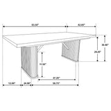 Catherine Rectangular 84-inch Wood Dining Table Black - Tampa Furniture Outlet