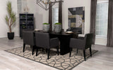 Catherine Rectangular 84-inch Wood Dining Table Black - Tampa Furniture Outlet