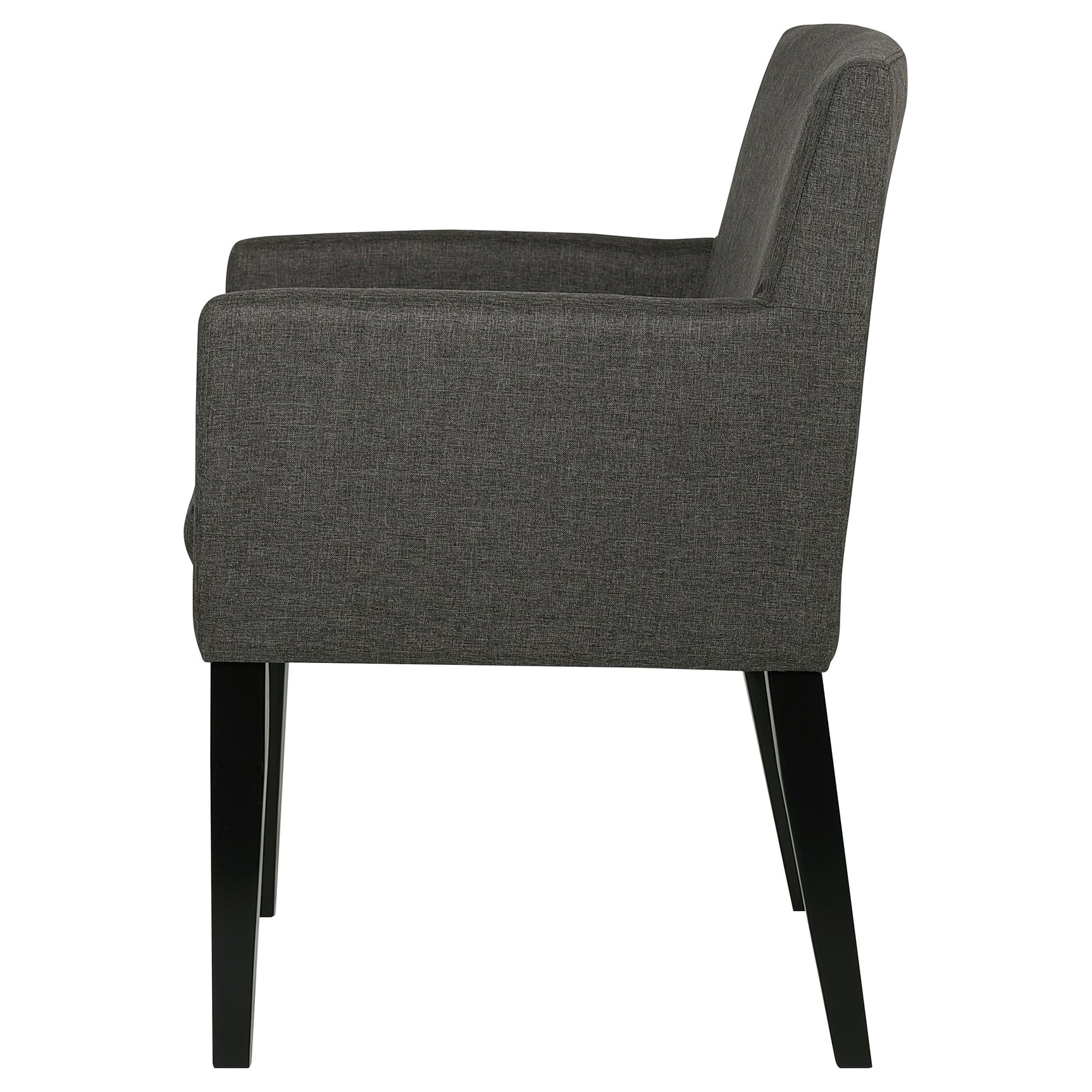 Catherine Upholstered Dining Arm Chair Grey (Set of 2) - Tampa Furniture Outlet