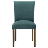 Paxton Upholstered Dining Side Chair Teal Blue (Set of 2) - Tampa Furniture Outlet