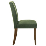 Paxton Upholstered Dining Side Chair Green (Set of 2) - Tampa Furniture Outlet
