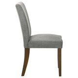 Paxton Upholstered Dining Side Chair Grey (Set of 2) - Tampa Furniture Outlet
