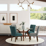 Paxton Upholstered Dining Side Chair Grey (Set of 2) - Tampa Furniture Outlet