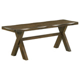 Tampa Furniture Outlet - Coaster - Alston 47-inch Solid Wood Dining Bench Knotty Nutmeg - 106383