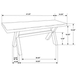 Alston 47-inch Solid Wood Dining Bench Knotty Nutmeg - Tampa Furniture Outlet