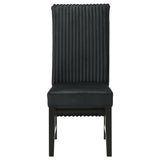 Barrand Upholstered Dining Side Chair Black (Set of 2) - Tampa Furniture Outlet