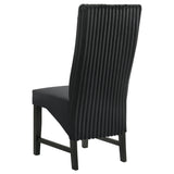 Barrand Upholstered Dining Side Chair Black (Set of 2) - Tampa Furniture Outlet