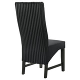 Barrand Upholstered Dining Side Chair Black (Set of 2) - Tampa Furniture Outlet
