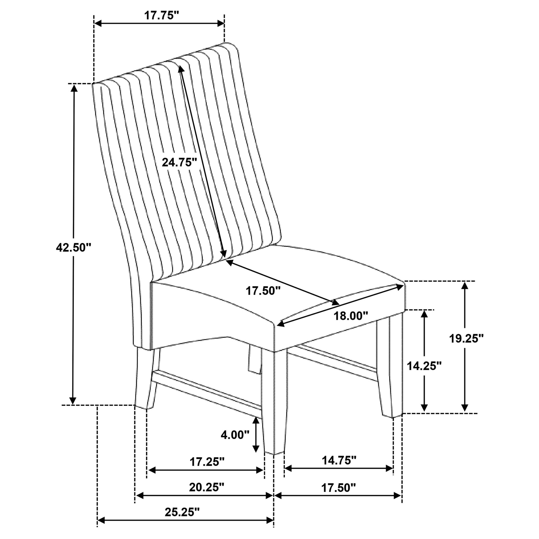 Barrand Upholstered Dining Side Chair Black (Set of 2) - Tampa Furniture Outlet
