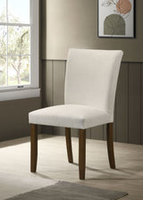 Paxton Upholstered Dining Side Chair Beige (Set of 2) - Tampa Furniture Outlet