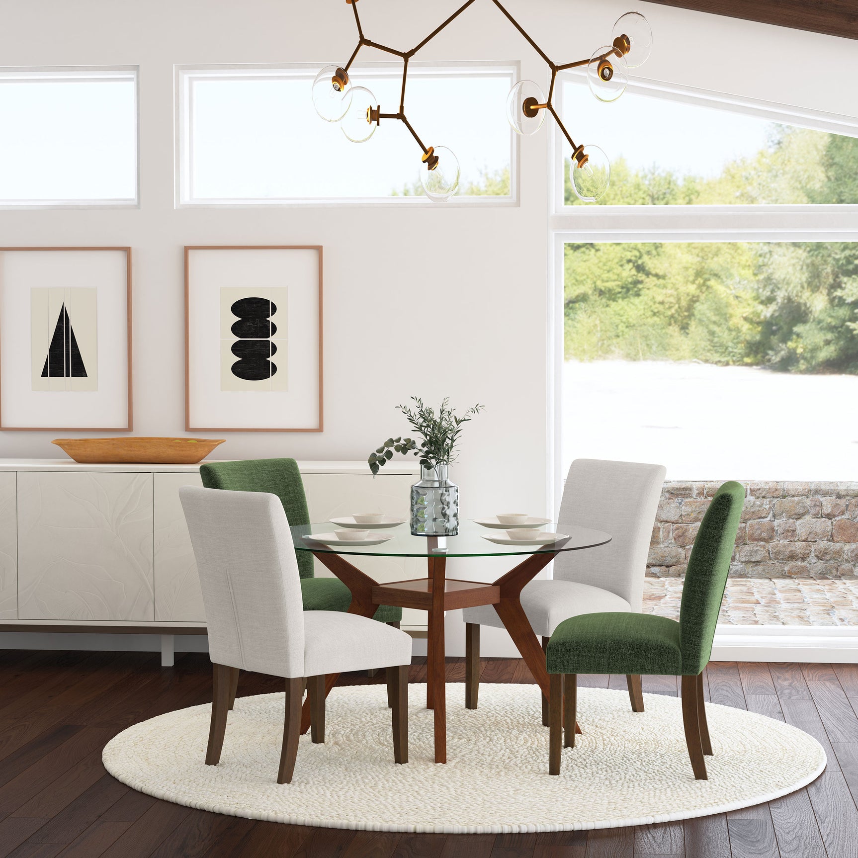 Paxton Upholstered Dining Side Chair Beige (Set of 2) - Tampa Furniture Outlet