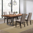 Tampa Furniture Outlet - Coaster - Spring Creek 5-piece Rectangular Dining Table Set Taupe - 106581-S5G