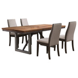 Spring Creek 5-piece Rectangular Dining Table Set Taupe - Tampa Furniture Outlet