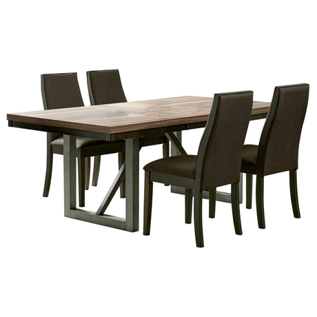 Spring Creek 5-piece Rectangular Dining Table Set Chocolate - Tampa Furniture Outlet