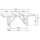 Spring Creek 7-piece Rectangular Dining Table Set Taupe - Tampa Furniture Outlet