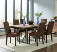 Tampa Furniture Outlet - Coaster - Spring Creek 7-piece Rectangular Dining Table Set Chocolate - 106581-S7