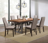 Spring Creek 77-inch Extension Dining Table Natural Walnut - Tampa Furniture Outlet