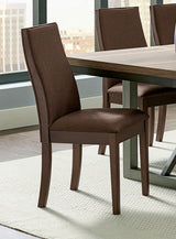 Spring Creek Upholstered Dining Chair Chocolate (Set of 2) - Tampa Furniture Outlet