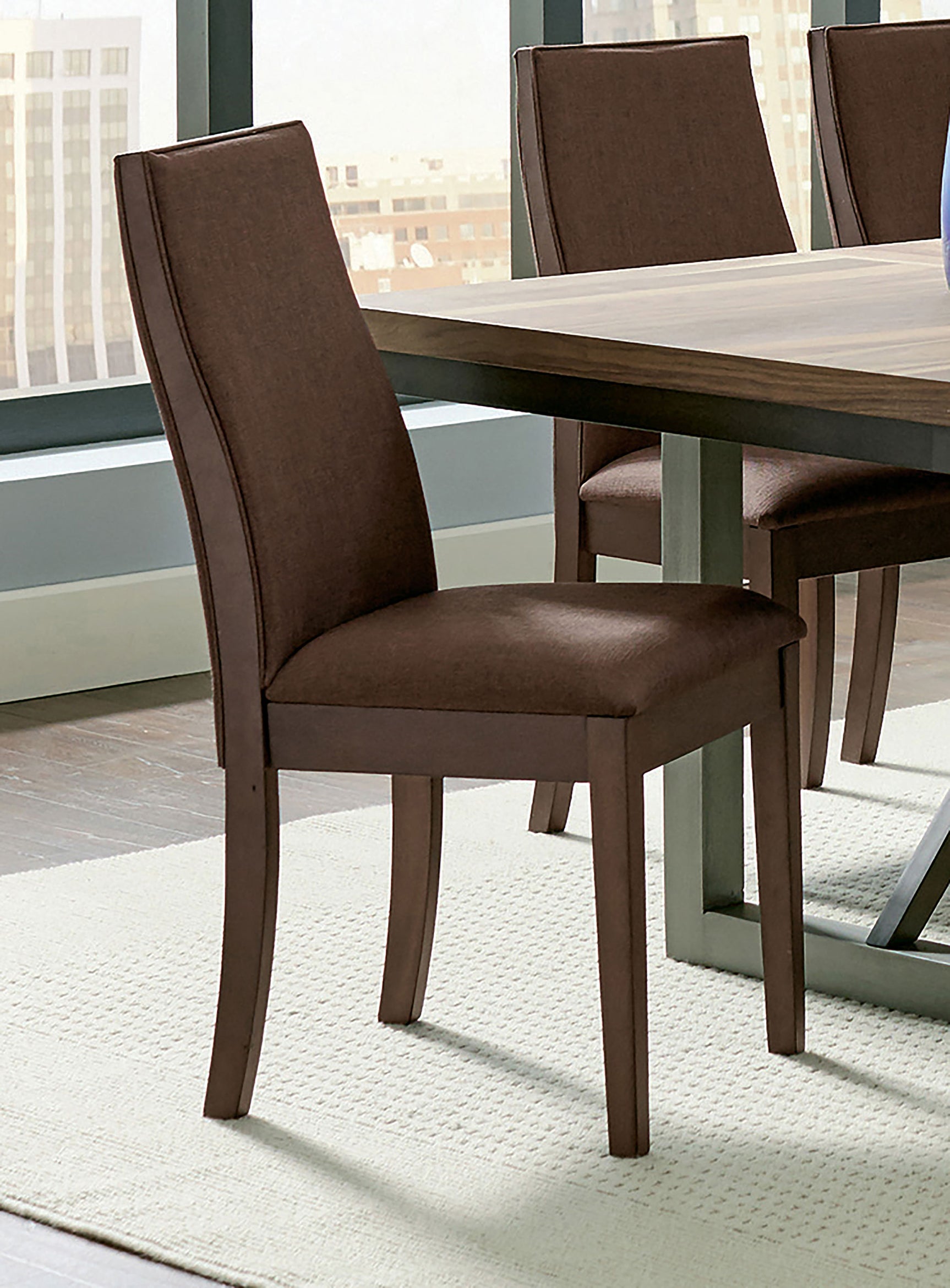 Spring Creek Upholstered Dining Chair Chocolate (Set of 2) - Tampa Furniture Outlet