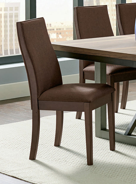 Spring Creek Upholstered Dining Chair Chocolate (Set of 2) - Tampa Furniture Outlet