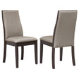 Tampa Furniture Outlet - Coaster - Spring Creek Upholstered Dining Chair Taupe (Set of 2) - 106583
