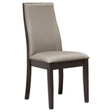 Spring Creek Upholstered Dining Chair Taupe (Set of 2) - Tampa Furniture Outlet