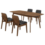 Redbridge Rectangular 5-piece Dining Set Natural Walnut - Tampa Furniture Outlet
