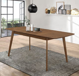 Redbridge 75-inch Extension Leaf Dining Table Natural Walnut - Tampa Furniture Outlet