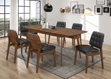 Redbridge 75-inch Extension Leaf Dining Table Natural Walnut - Tampa Furniture Outlet
