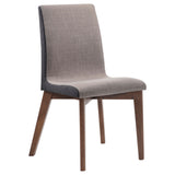 Redbridge Upholstered Dining Side Chair Walnut (Set of 2) - Tampa Furniture Outlet
