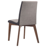 Redbridge Upholstered Dining Side Chair Walnut (Set of 2) - Tampa Furniture Outlet