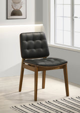 Redbridge Upholstered Dining Side Chair Walnut (Set of 2) - Tampa Furniture Outlet