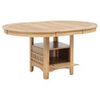 Tampa Furniture Outlet - Coaster - Lavon Oval 60-inch Wood Extension Leaf Dining Table Light Oak - 106620