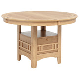 Lavon Oval 60-inch Wood Extension Leaf Dining Table Light Oak