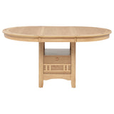 Lavon Oval 60-inch Wood Extension Leaf Dining Table Light Oak