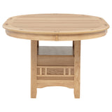 Lavon Oval 60-inch Wood Extension Leaf Dining Table Light Oak