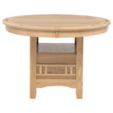 Lavon Oval 60-inch Wood Extension Leaf Dining Table Light Oak