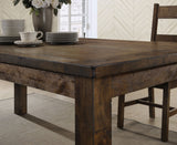 Coleman 7-piece Rectangular Dining Set Rustic Golden Brown - Tampa Furniture Outlet