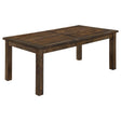 Tampa Furniture Outlet - Coaster - Coleman Rectangular 79-inch Dining Table Rustic Golden Brown - 107041