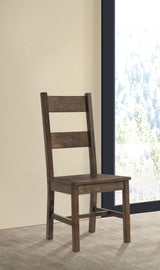 Coleman Dining Side Chair Rustic Golden Brown (Set of 2) - Tampa Furniture Outlet