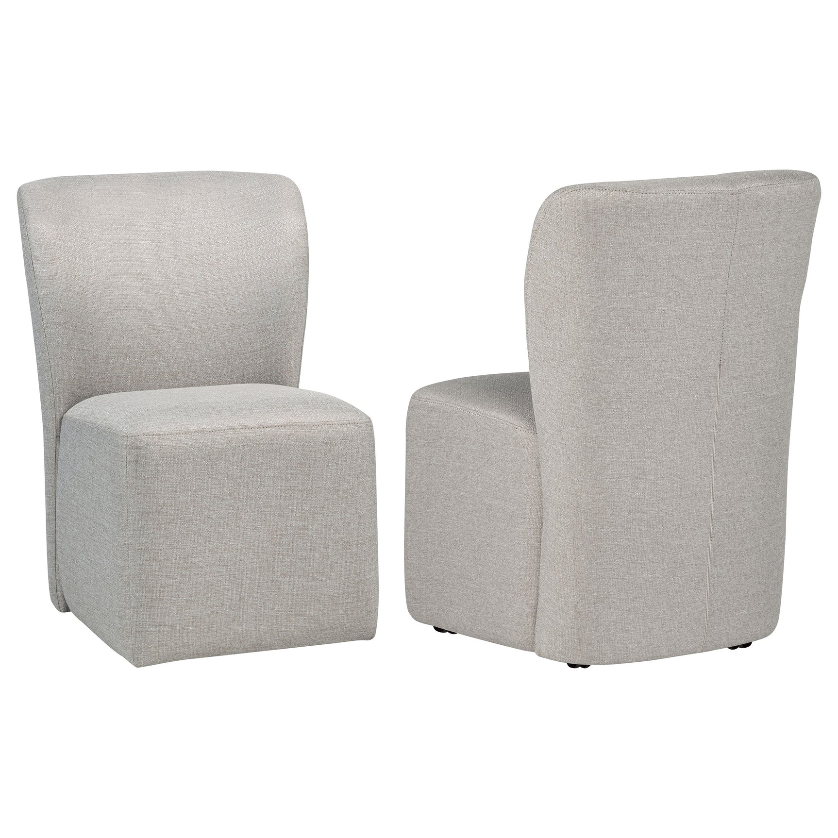 Tampa Furniture Outlet - Coaster - Jaelynn Upholstered Parsons Dining Side Chair Beige (Set of 2) - 107052BEI