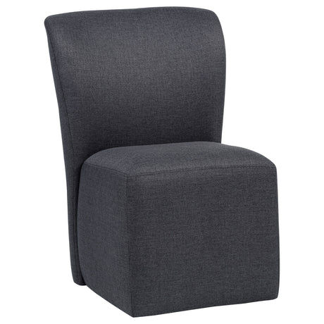 Jaelynn Upholstered Parsons Dining Side Chair Charcoal (Set of 2)