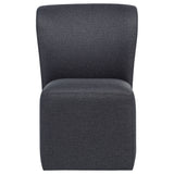 Jaelynn Upholstered Parsons Dining Side Chair Charcoal (Set of 2)